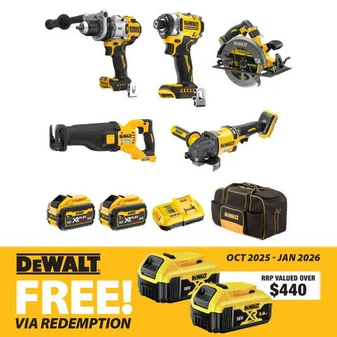 DeWalt Flexvolt Cordless Combo Kit 5pc 18V/54V 6Ah