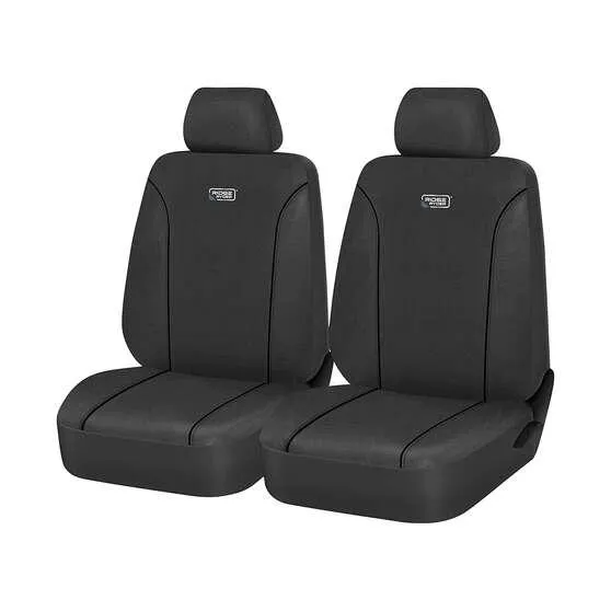 Ridge Ryder Canvas Seat Covers Charcoal/Black 30SAB