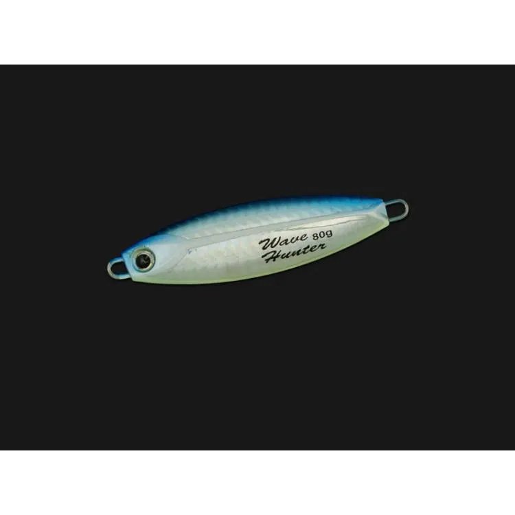 80g Wave Hunter Fishing Jig Metal Lure 80mm - BLUE