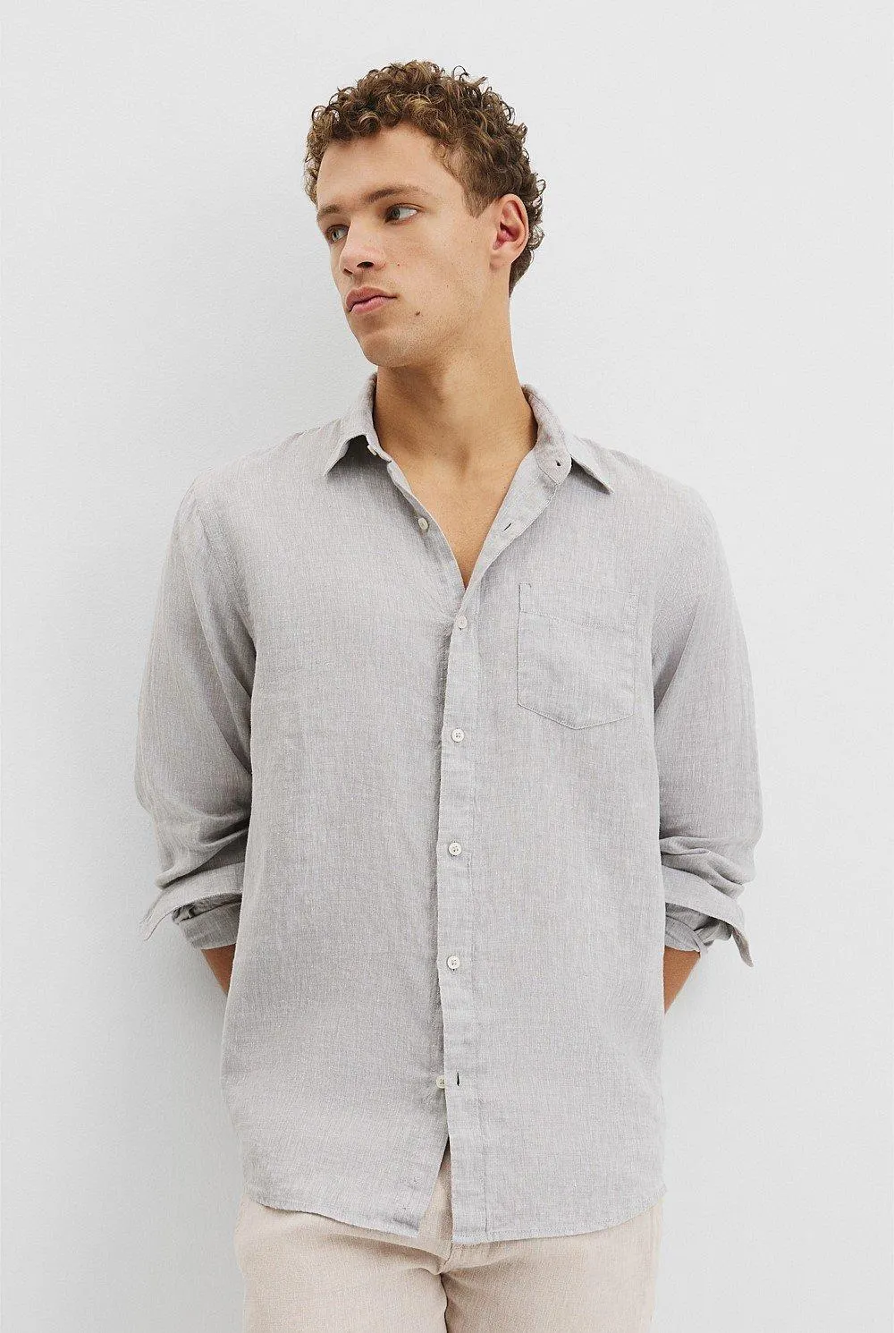 Regular Fit Organically Grown Linen Shirt