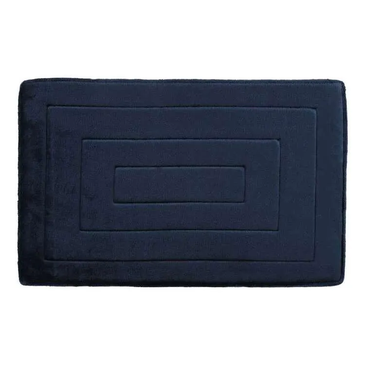 KOO Elite Memory Foam Bath Mat Navy Bath Mat