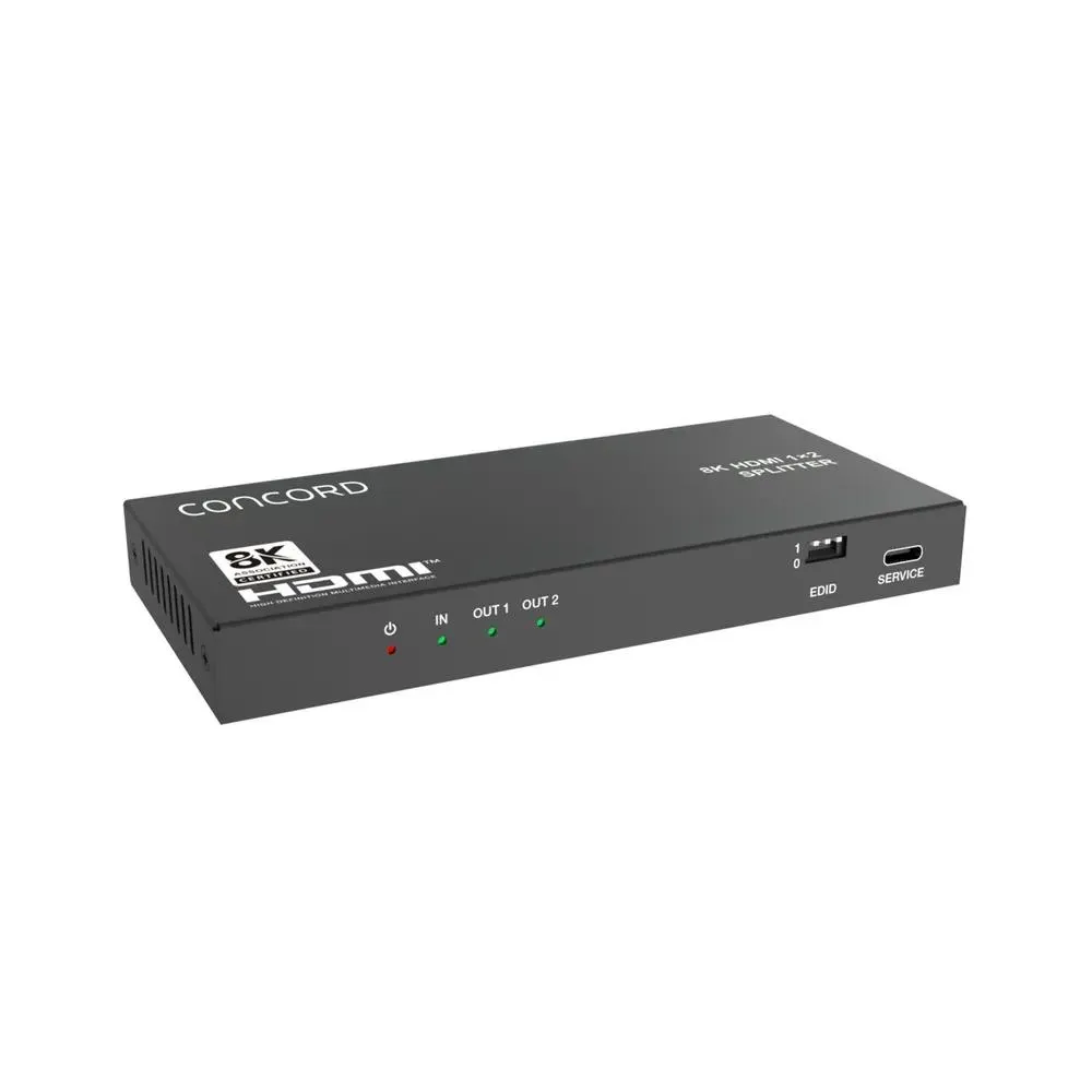 Concord 2-Way 8K HDMI Splitter