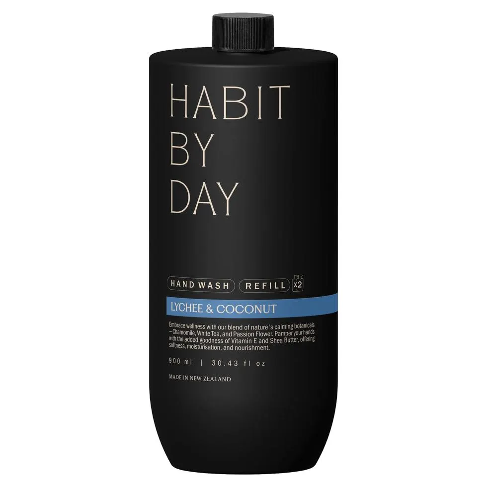 Habit By Day Lychee & Coconut Handwash Refill 900ml