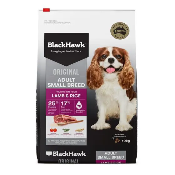 Black Hawk Lamb & Rice Small Breed Dog Food 10kg