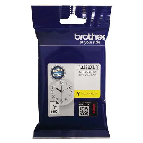 Brother Ink LC3329XLY Yellow (1500 Pages)