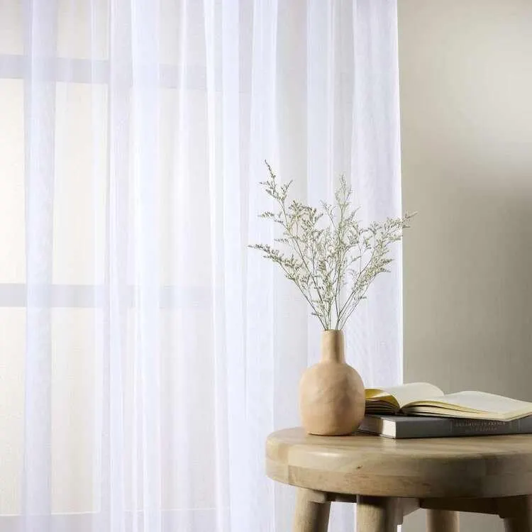 Caprice Anne Sheer Continuous Fabric White