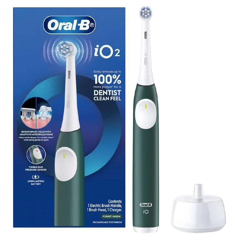 Oral-B iO2 Gentle Clean Sensitive Electric Toothbrush - Green
