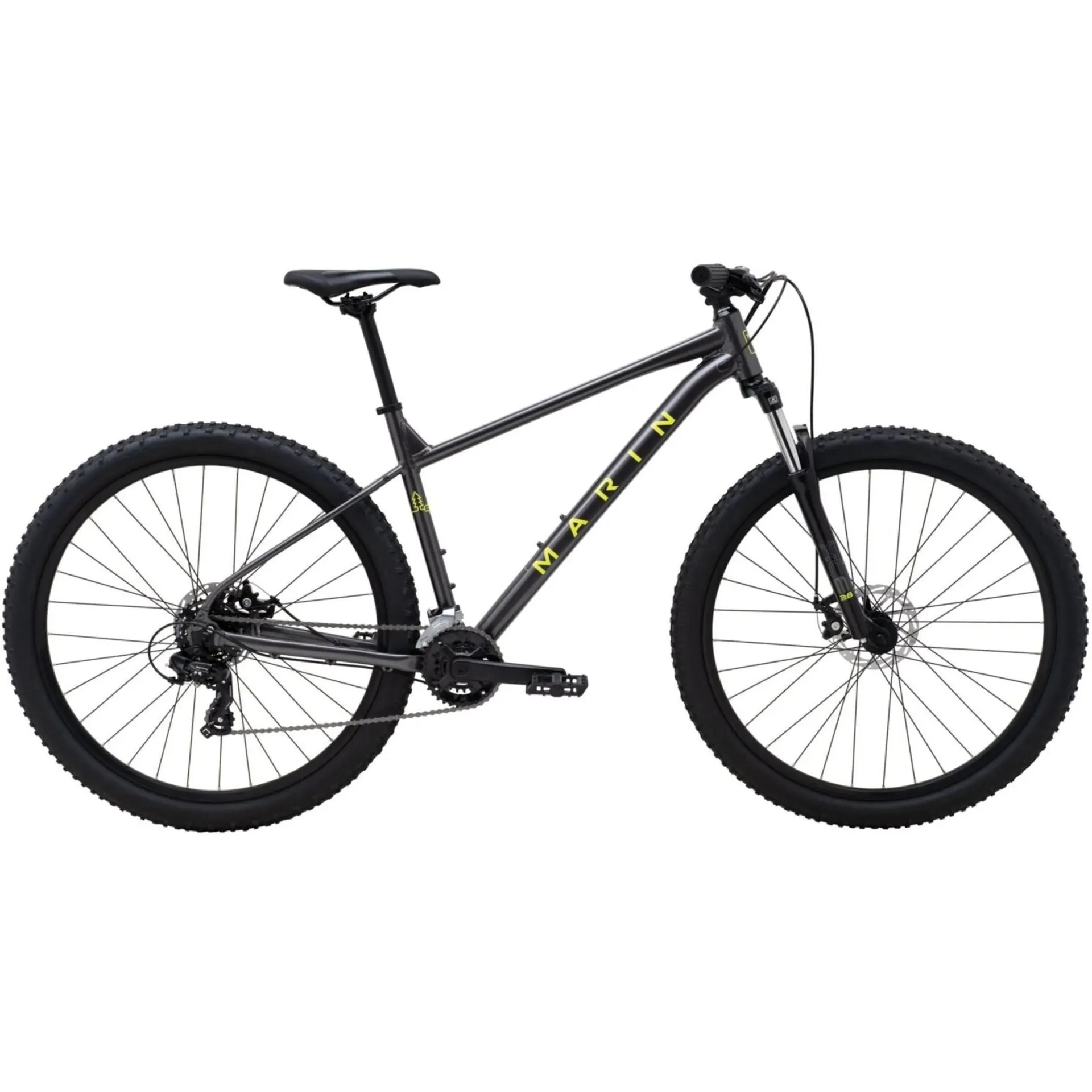 Marin Bolinas Ridge 1 29" Hardtail Mountain Bike Charcoal/Yellow