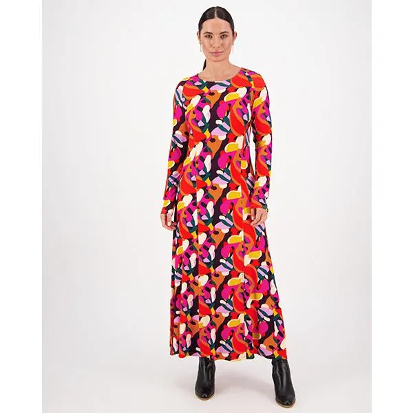 Printed Knit Dress Aura