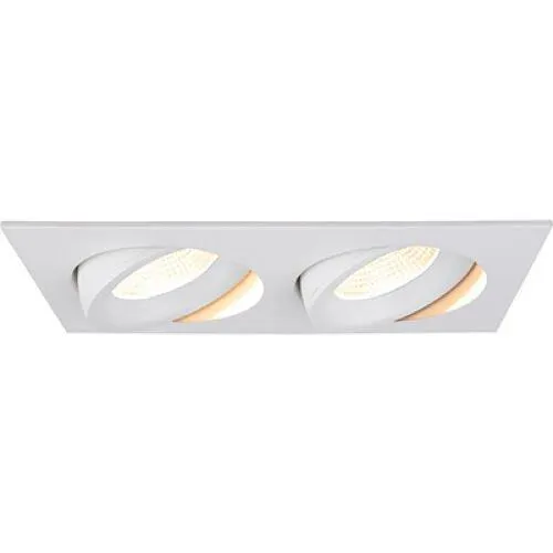 Junistar Lux 16W 3000K Ip44 White Twin Led Downlight