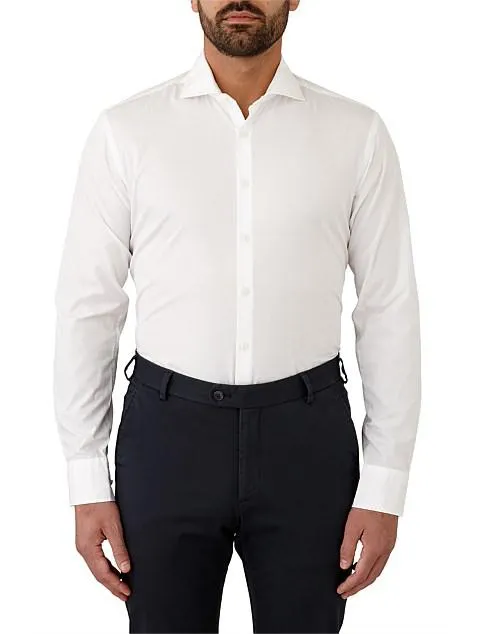 LONG SLEEVE PLAIN POPLIN SHIRT