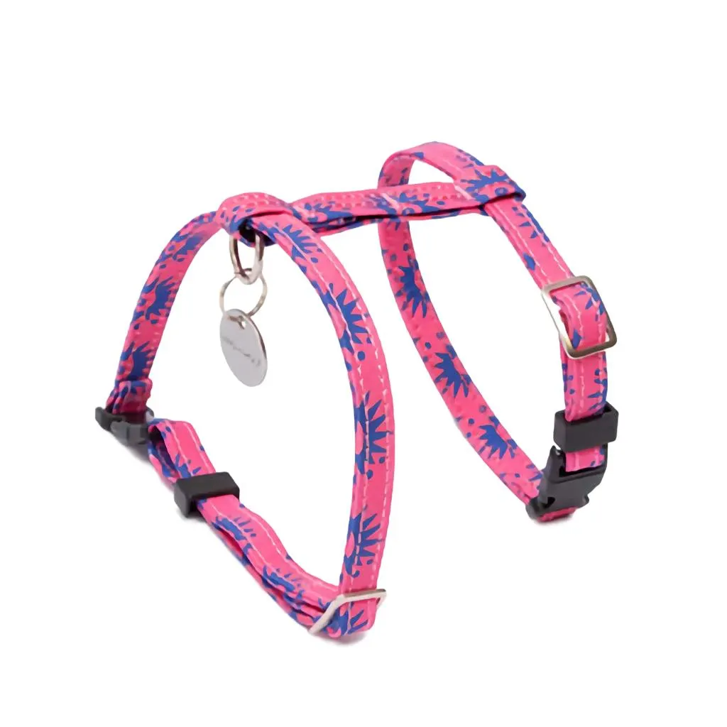 Cat Harness - Pink & Blue