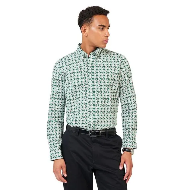 Ben Sherman Retro Geo Print Shirt