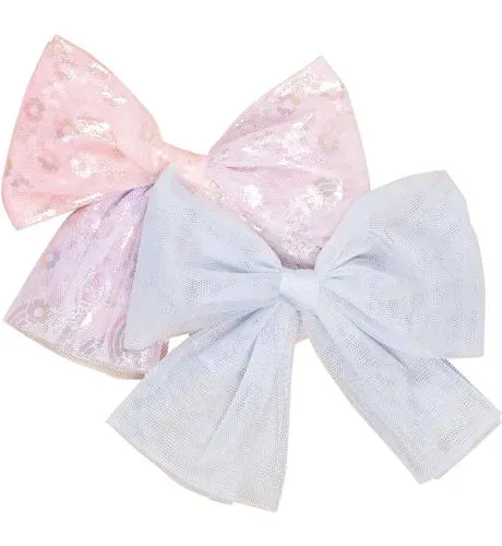 Huxbaby Rainbow Tulle 2Pk Hair Bow