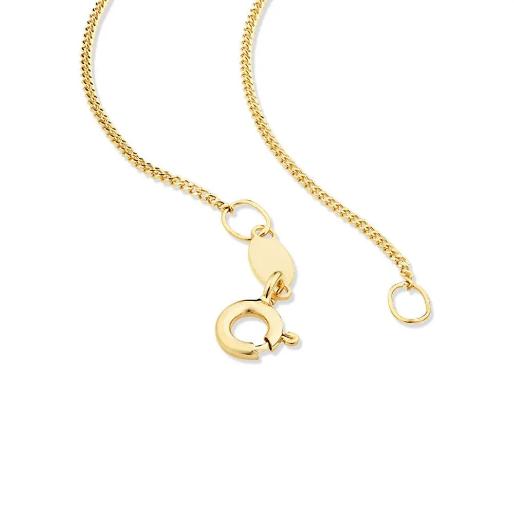 50cm (20") Curb Chain in 10kt Yellow Gold