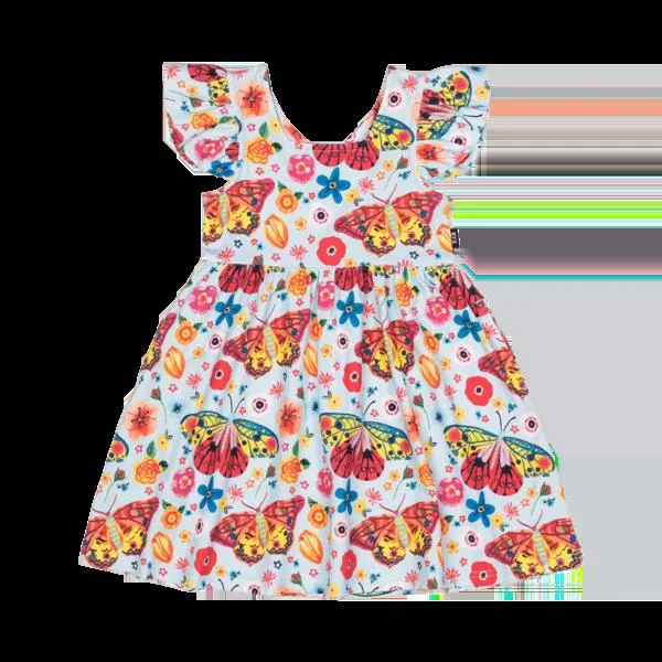 Rock Your Kid Butterflies Lola Dress With Frills