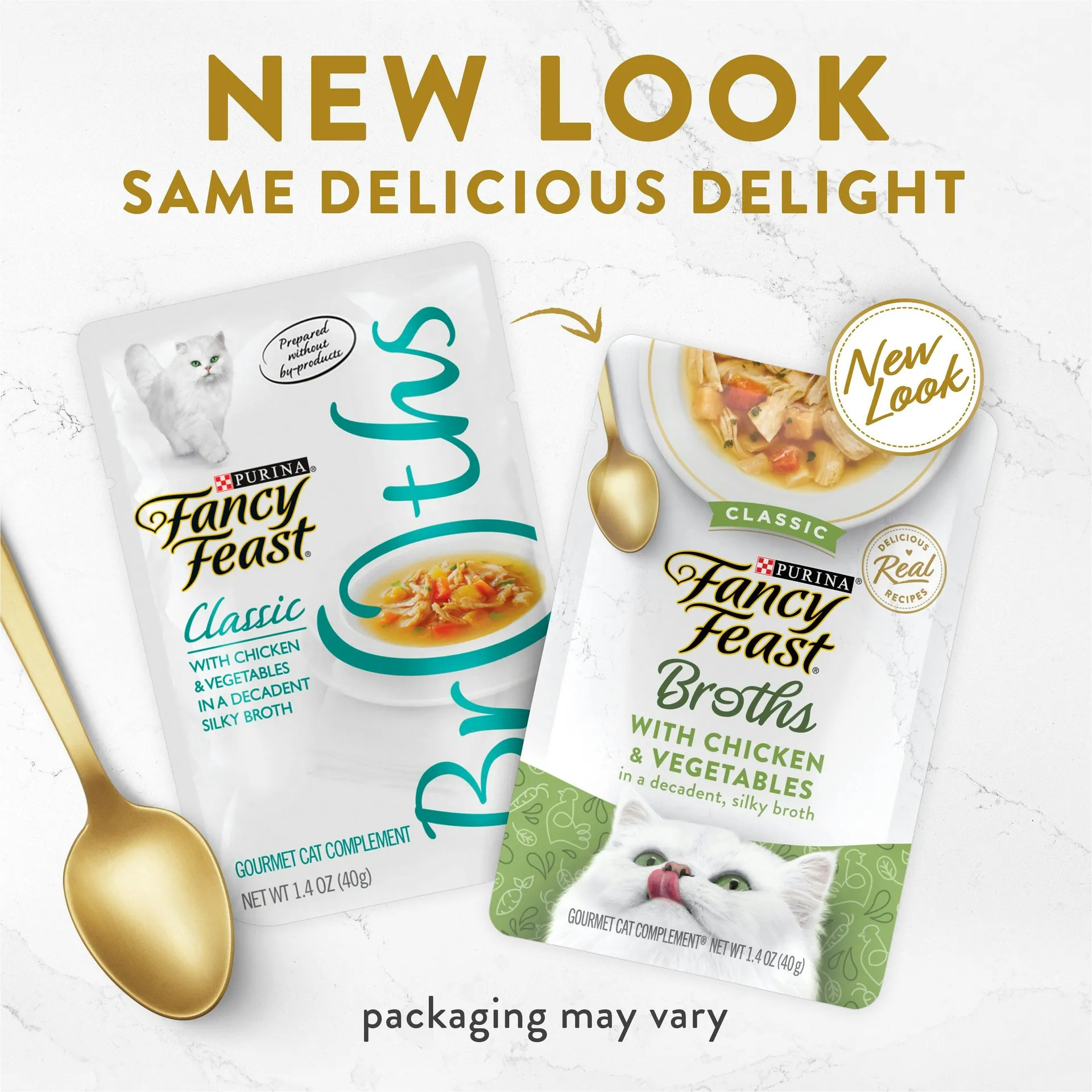 Fancy Feast Broths with Chicken and Vegetables Adult Wet Cat Topper