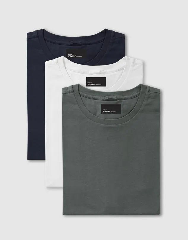 The Essential Crew Tee 3-Pack