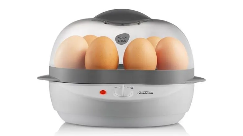 Sunbeam Poach & Boil Egg Cooker - White (EC1300)