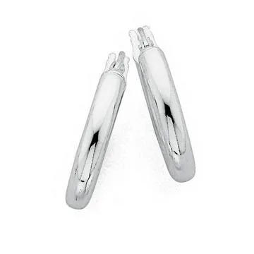 12mm Hoops in Sterling Silver
