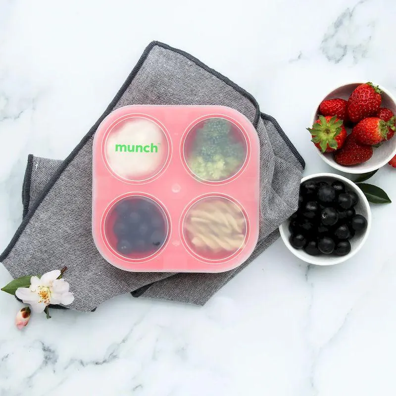 Munch Silicone Food Tray 4 Compartment