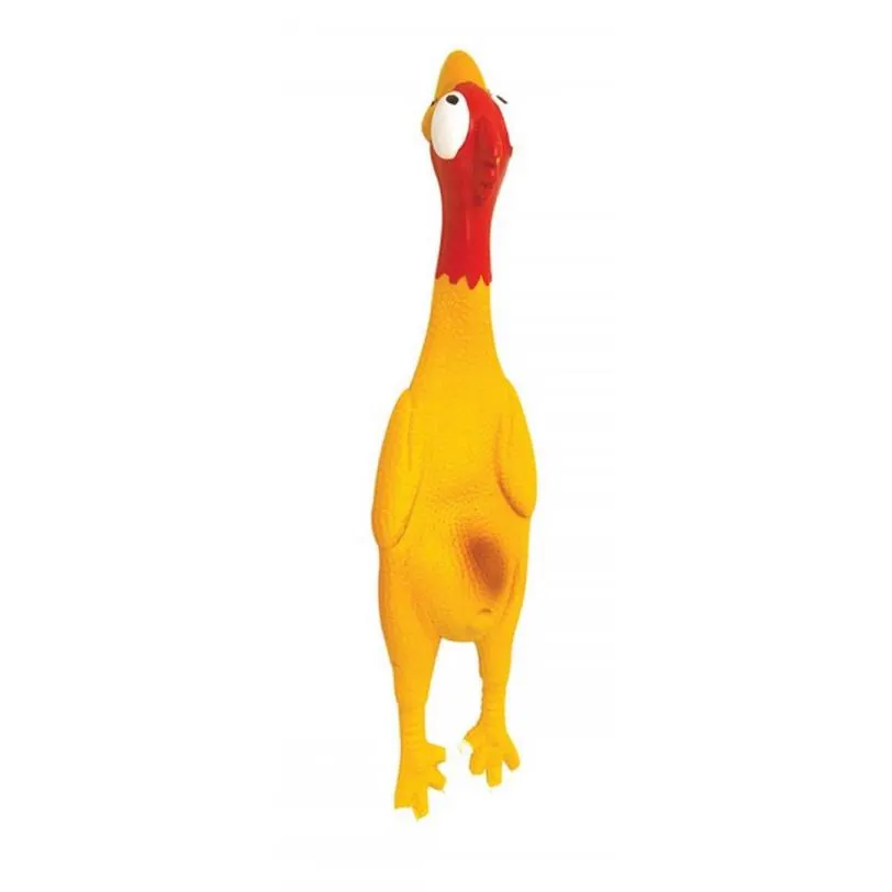 Latex Funny Chicken Dog Toy