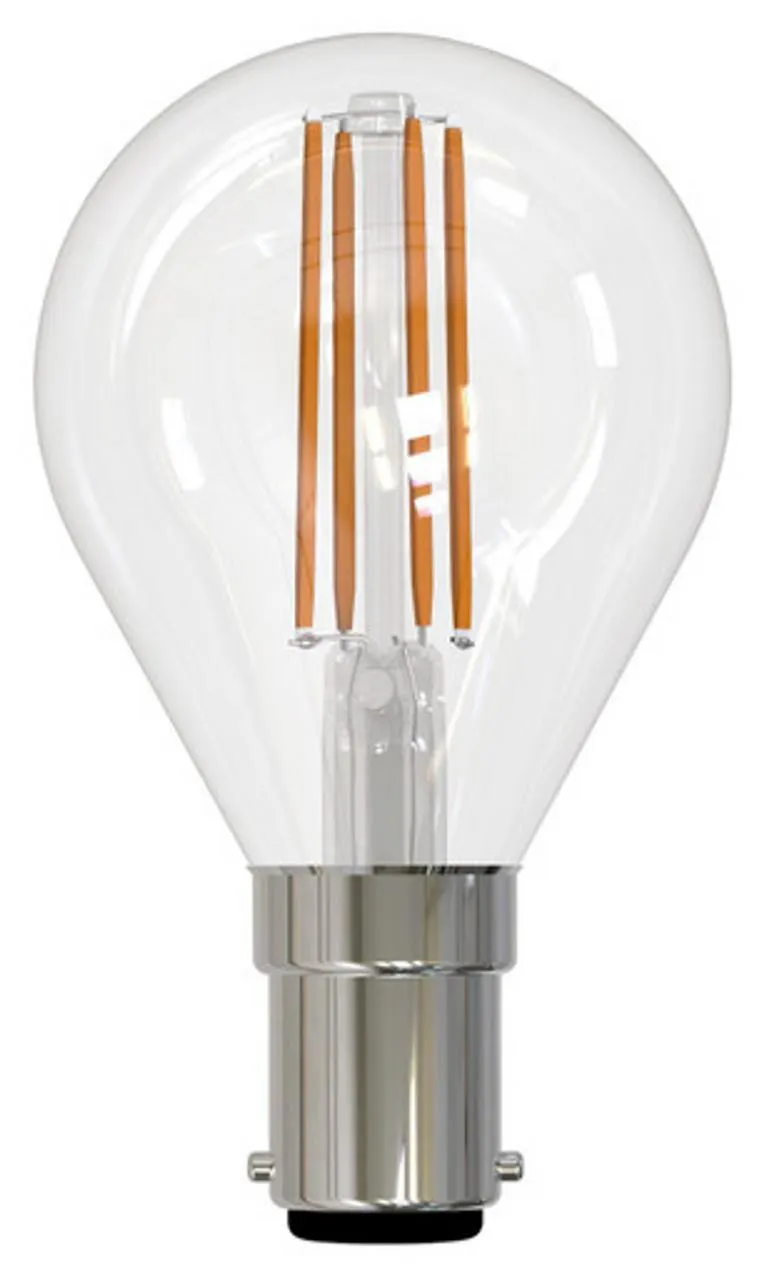 LED Filament S45 4.5W B15 Warm White Dimmable Clear