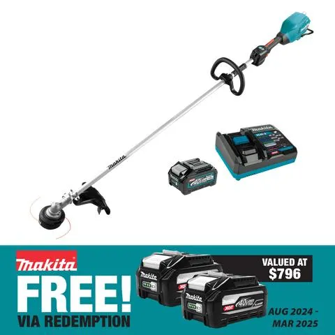 Makita XGT Cordless Brushless Brushcutter Loop Handle 40V 4Ah