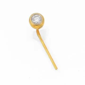 9ct Gold 3 Points Diamond Nose Stud