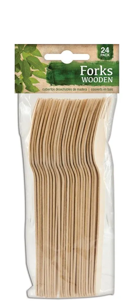 DISPOSABLE FORKS ENVIRO PK24