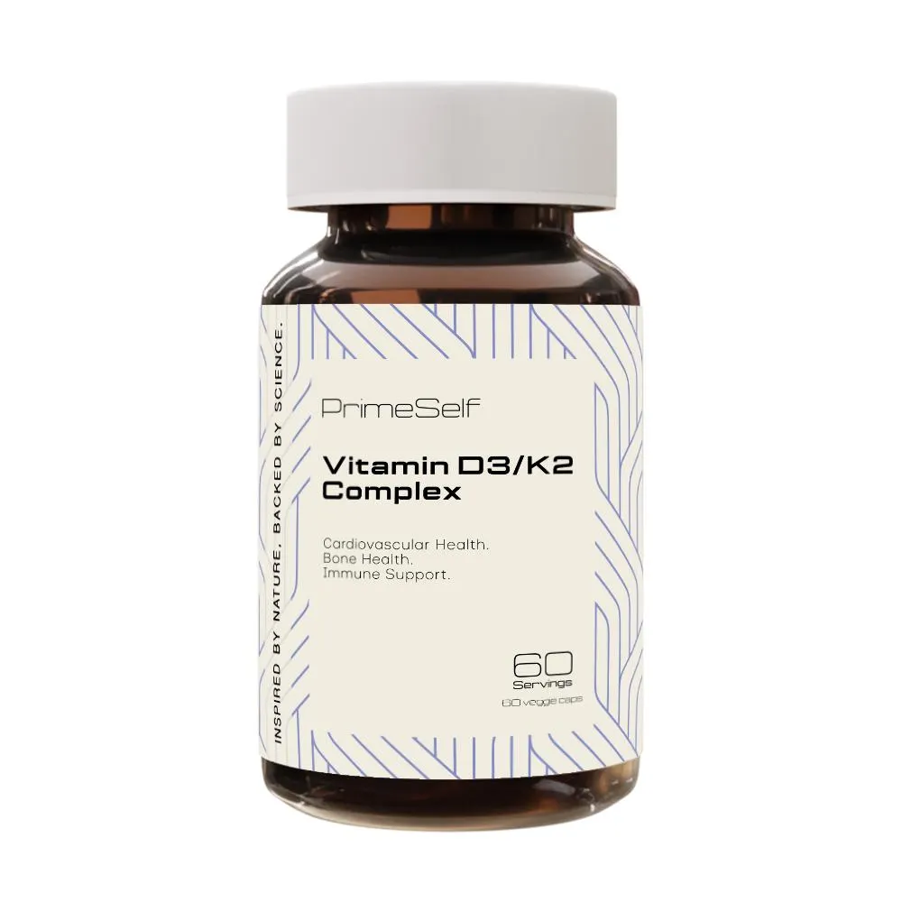 PrimeSelf Vitamin D3 & K2 Complex 60 Vcaps