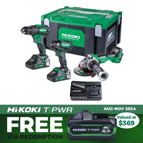 HiKOKI Cordless Combo Kit Brushless 3pc 18V