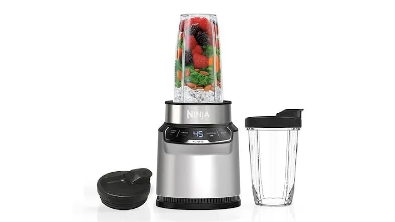 Ninja 1000W Nutri-Blender Pro with Extractor Blade & Auto IQ - Cloud Silver (BN500ANZ)