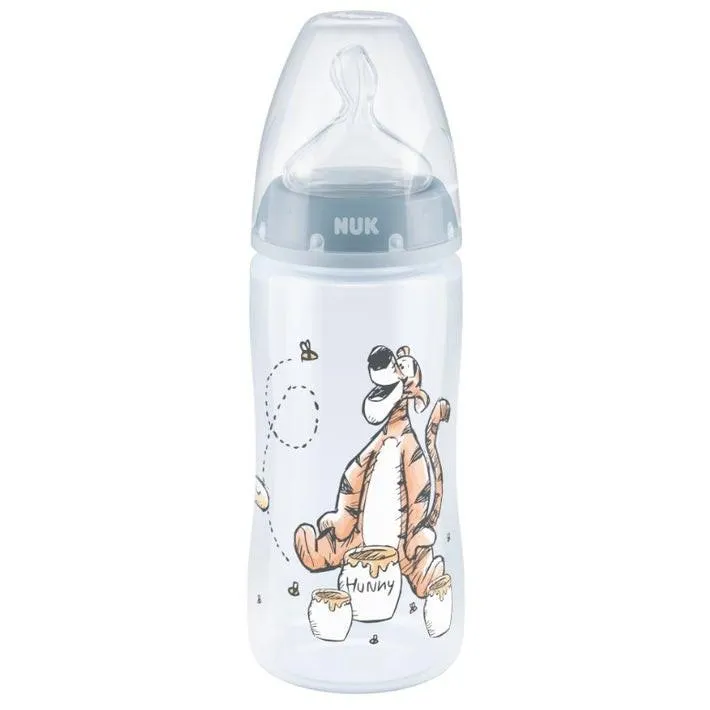 NUK Winnie The Pooh First Choice+ Feeding Bottle with Temperature Control 300ml / 0-6 Months