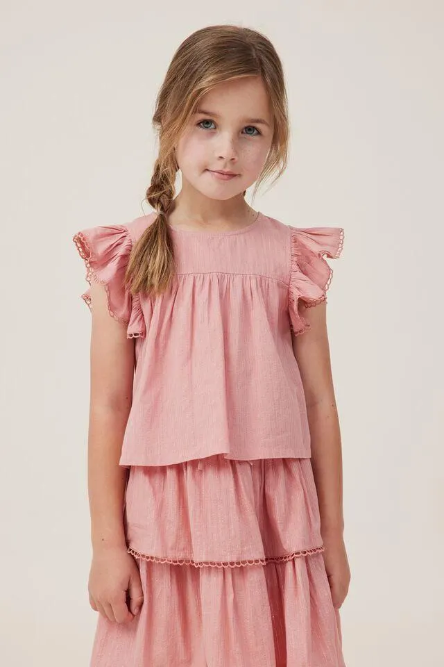 Madison Scallop Sleeve Top