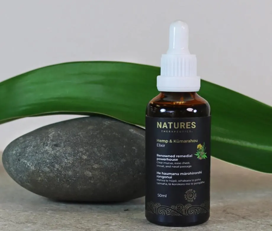 Natures Therapeutics Hemp & Kūmarahou Elixir 50ml