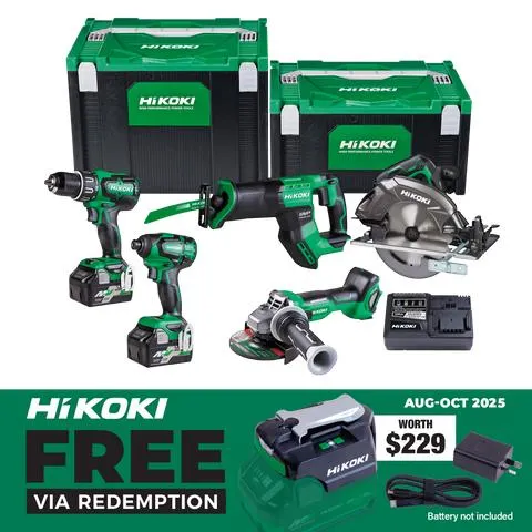 HiKOKI MultiVolt Cordless Combo Kit Brushless 5pc 18/36v
