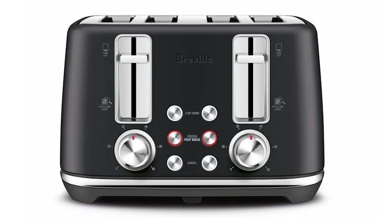 Breville the ToastSet 4 Slice Toaster - Black (LTA842MTB)