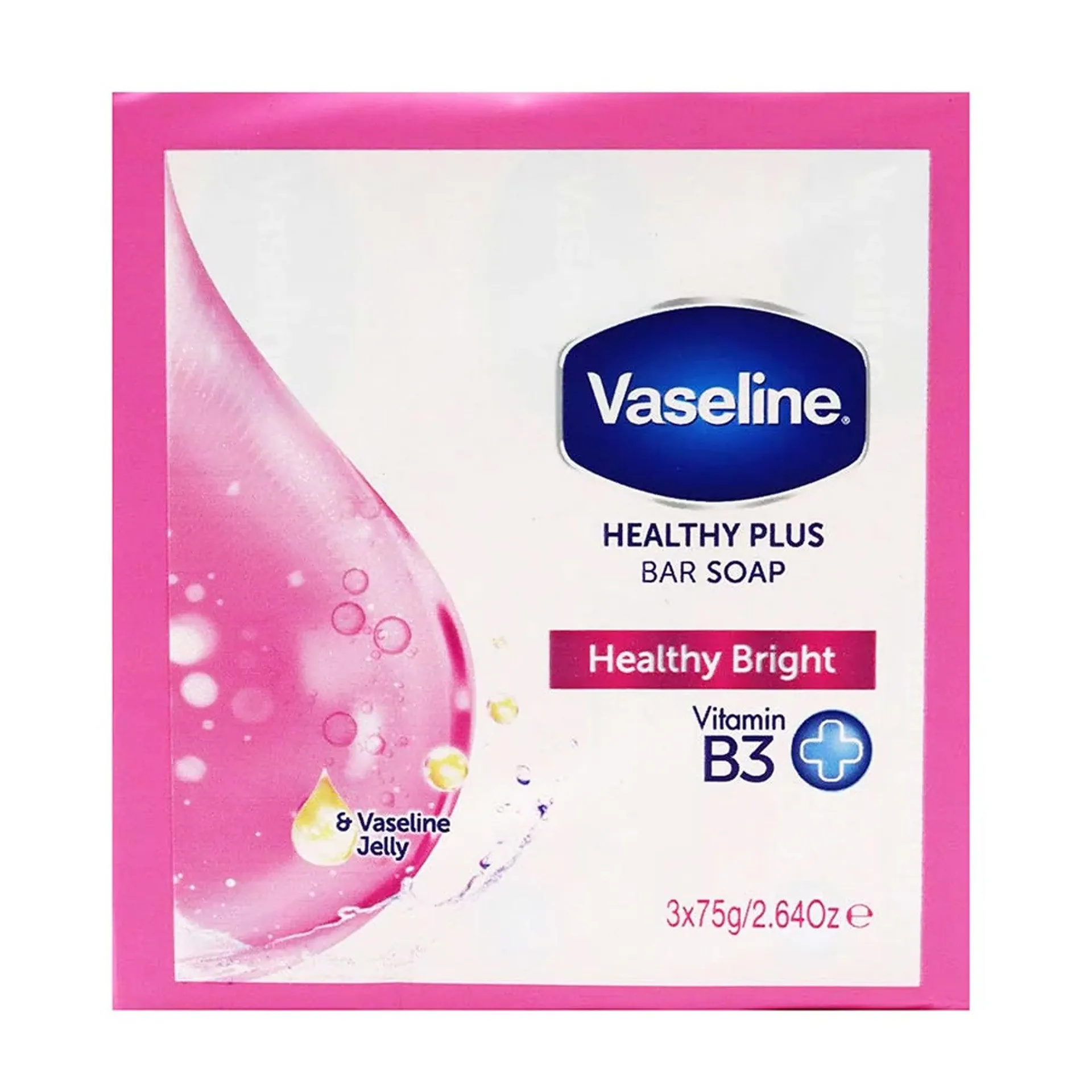 Vaseline Bar Soap Healthy Bright 3x75g