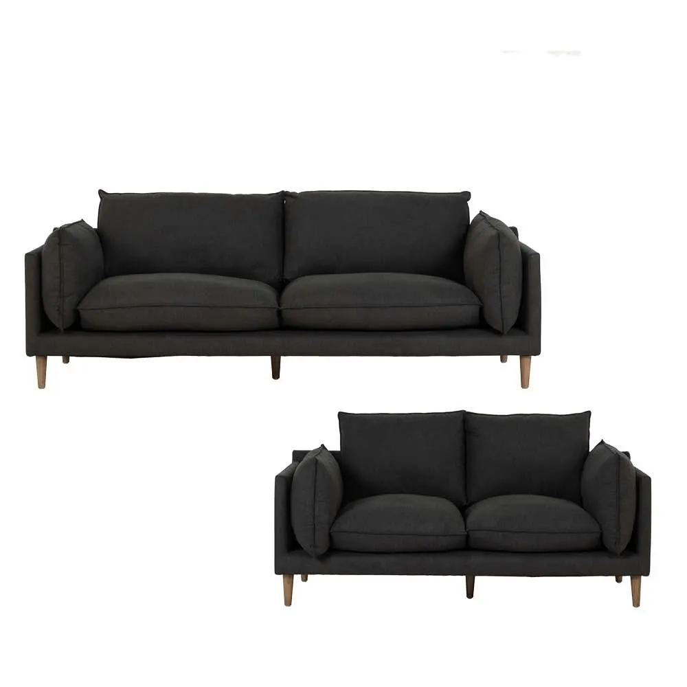 Alina 3 Seater + 2 Seater, Charcoal