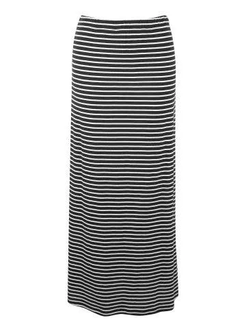 Women's Jersey Maxi Skirt in Black / White