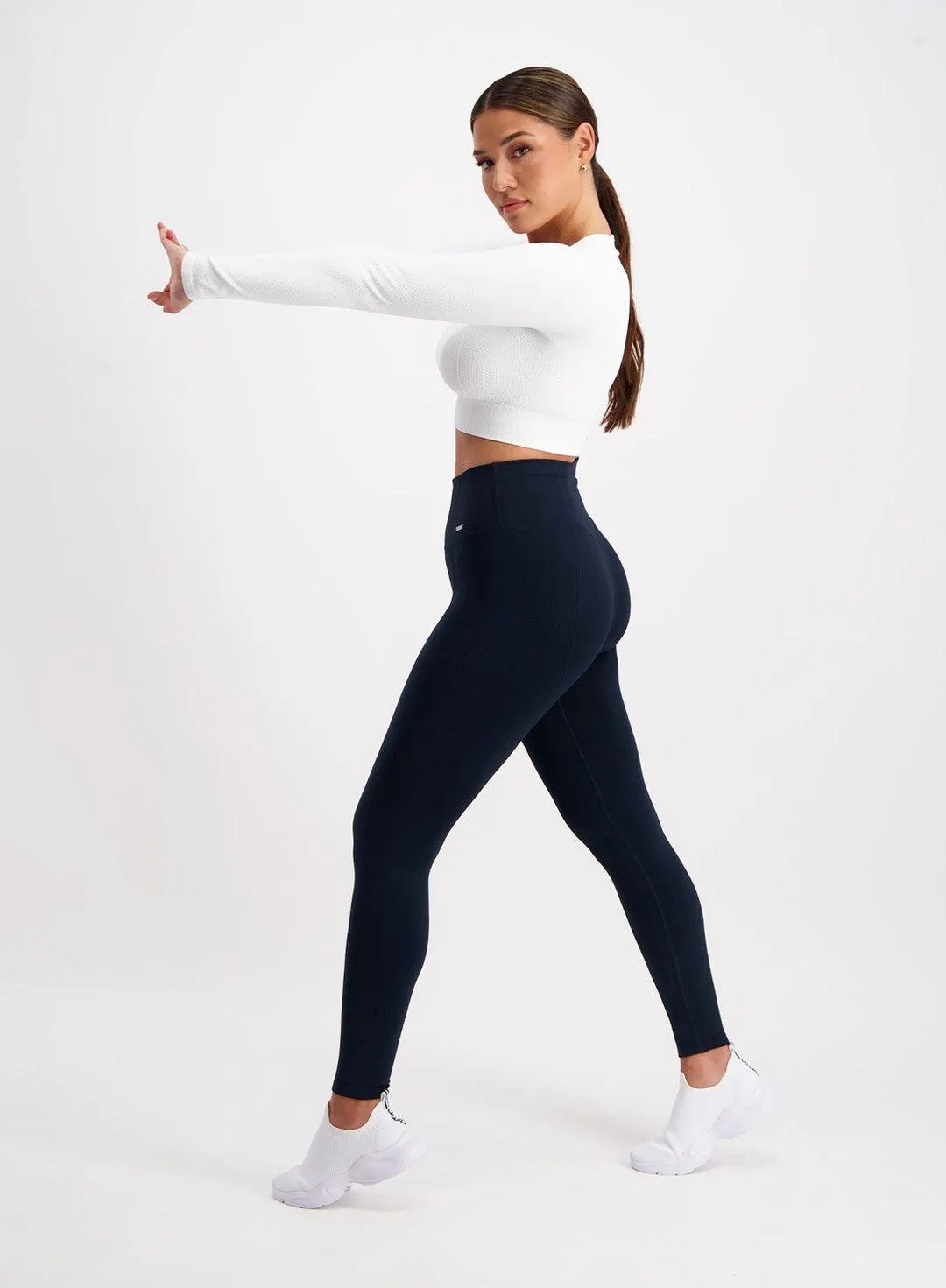 NAVY LUXE SEAMLESS TIGHTS