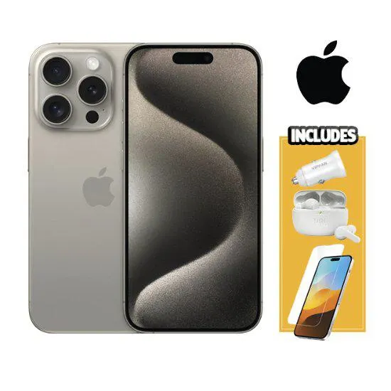 Apple iPhone 15 Pro Max 256GB Natural Titanium Bundle