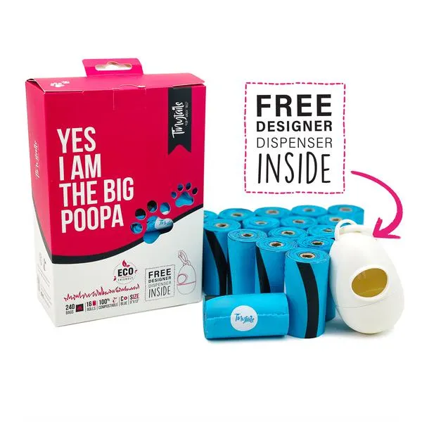 Compostable Poop Bags 16pk - 240 bags