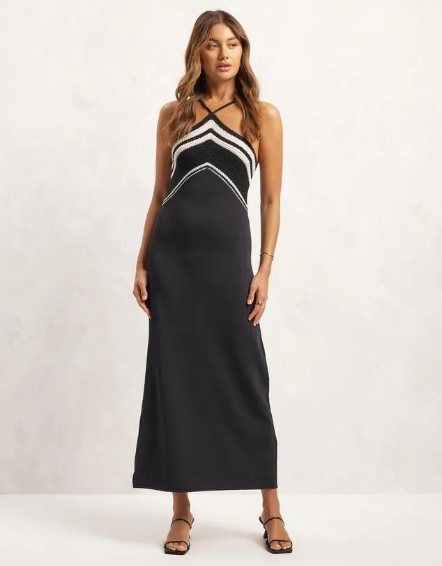 Organic Cotton Viscose Halter Dress