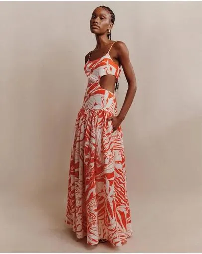 Airelles Cut Out Maxi Dress