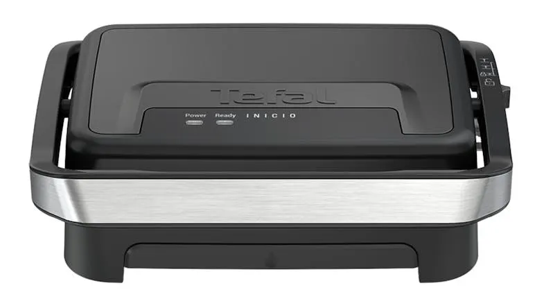 Tefal Inicio Compact 2 Slice Sandwich Press - Black/Stainless Steel (GC27A8)