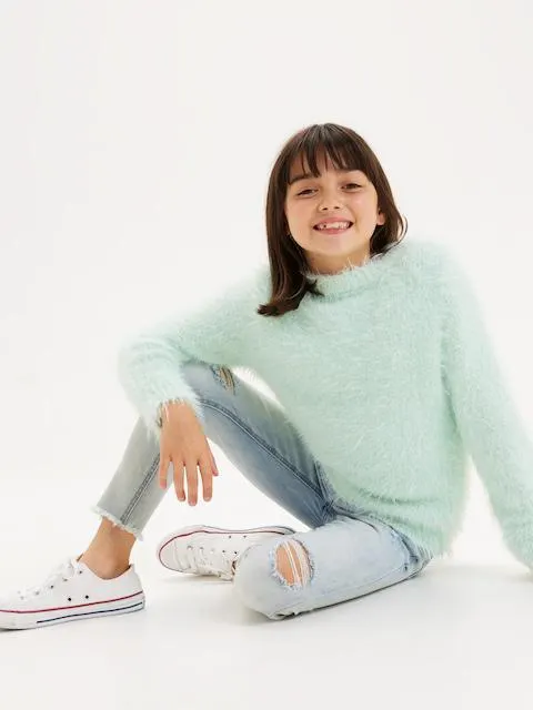 Just Jeans Junior Girls Everley Feather Yarn Knit
