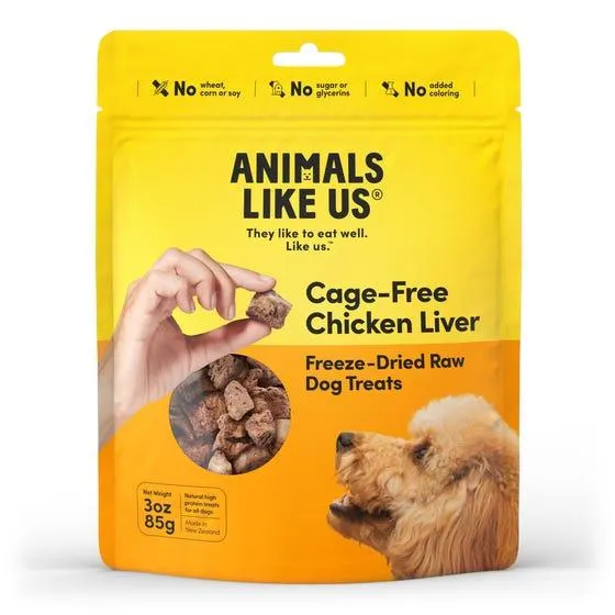 Animals Like Us Dog Treat Freeze Dried Chick Liver 85g