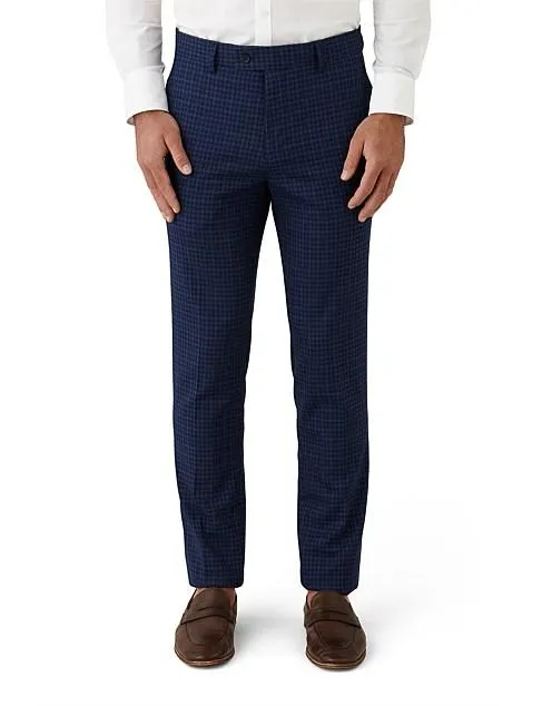 SMALL CHECK SLIM TROUSER